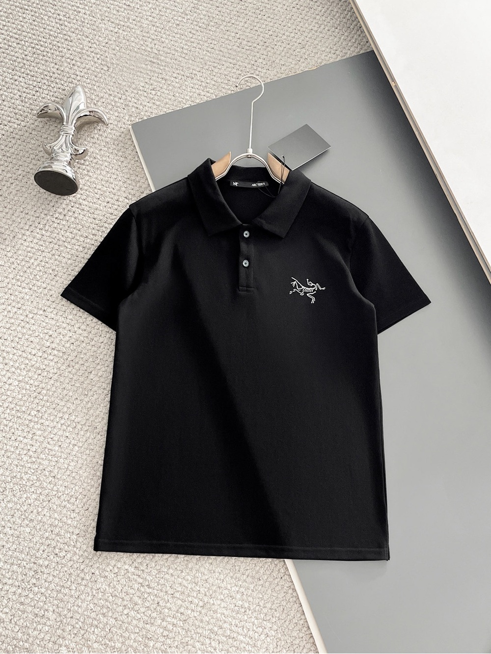 Arc'teryx Black Polo with Signature Arc Logo